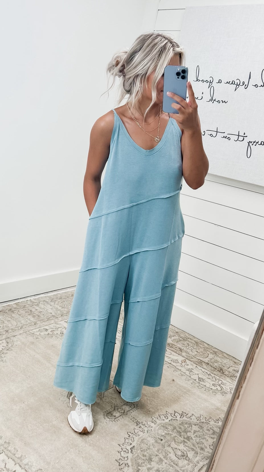 Florida Feeling Teal Jumpsuit