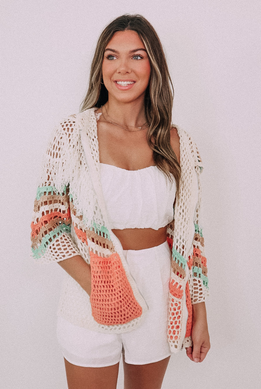 Carefree Time Cardigan/Coverup