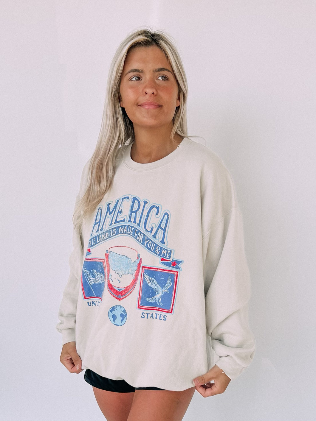 America Patch Sweatshirt