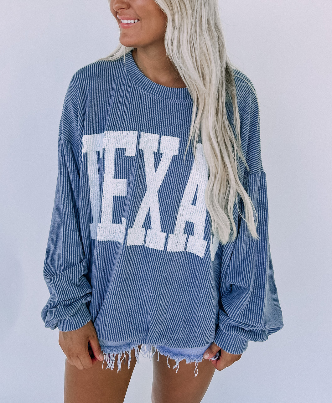 Texas Ribbed Sweatshirt
