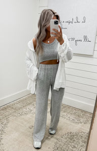 Soft Touch Grey Pant Set