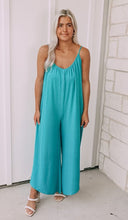 Load image into Gallery viewer, All Summer Long Turquoise Casual Jumpsuit