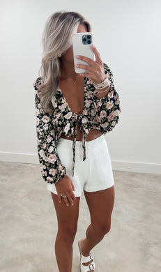 Holly Black Floral Top (FINAL SALE)