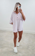 Load image into Gallery viewer, Seaside Drive Lilac Romper