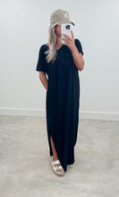 Load image into Gallery viewer, Sunday Stroll Casual Black Maxi