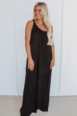 Megan Black Jumpsuit (FINAL SALE)