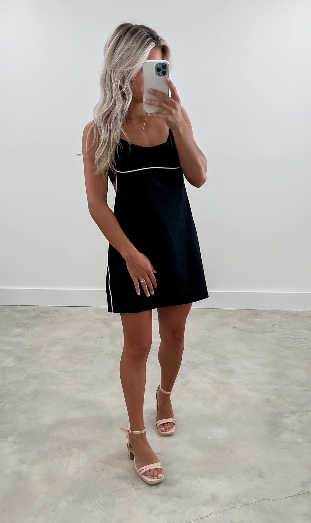 Gina Black Mini Dress