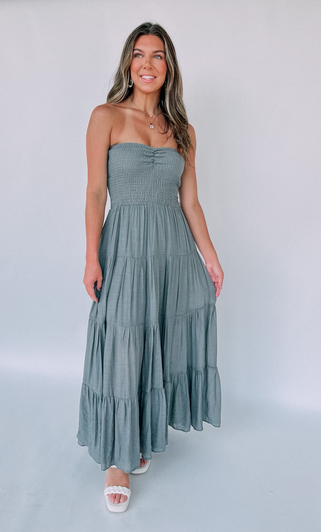Double Date Strapless Maxi