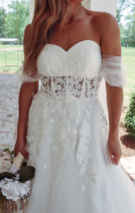 First love sweetheart ball gown