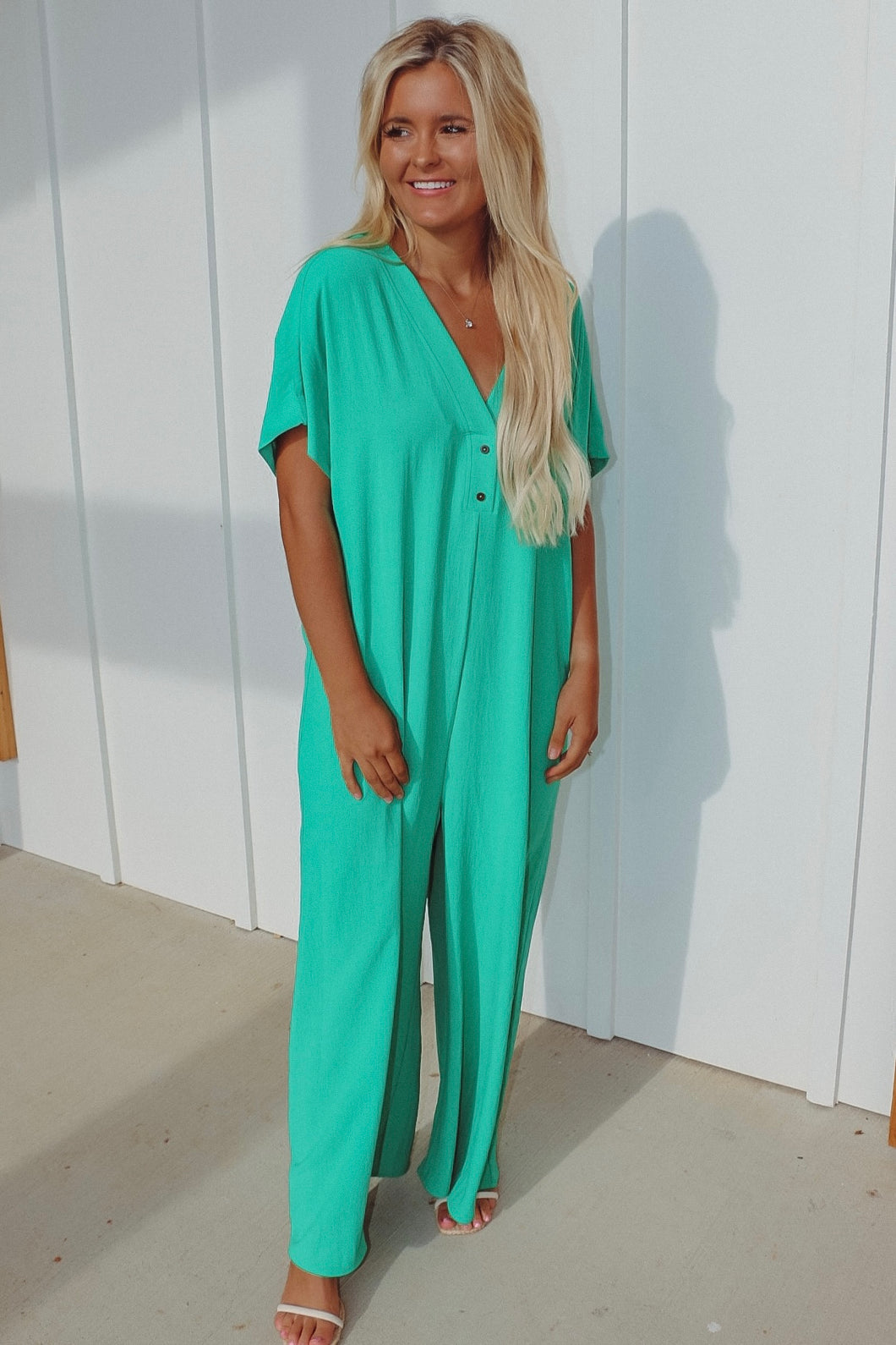 Free Spirit Green Jumpsuit (FINAL SALE)