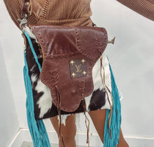 Load image into Gallery viewer, Upcycled Fringe Crossbody Purse