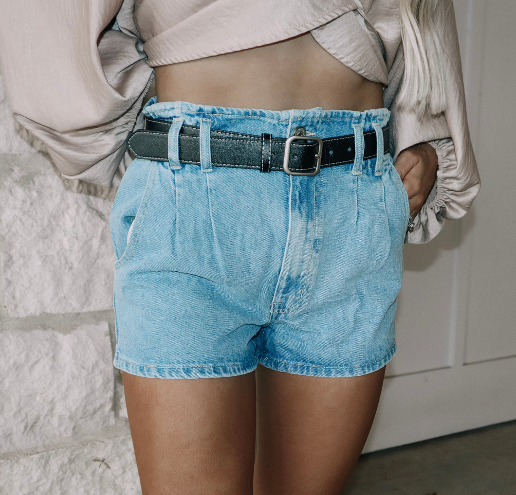 Amber Belted Kan Can Shorts