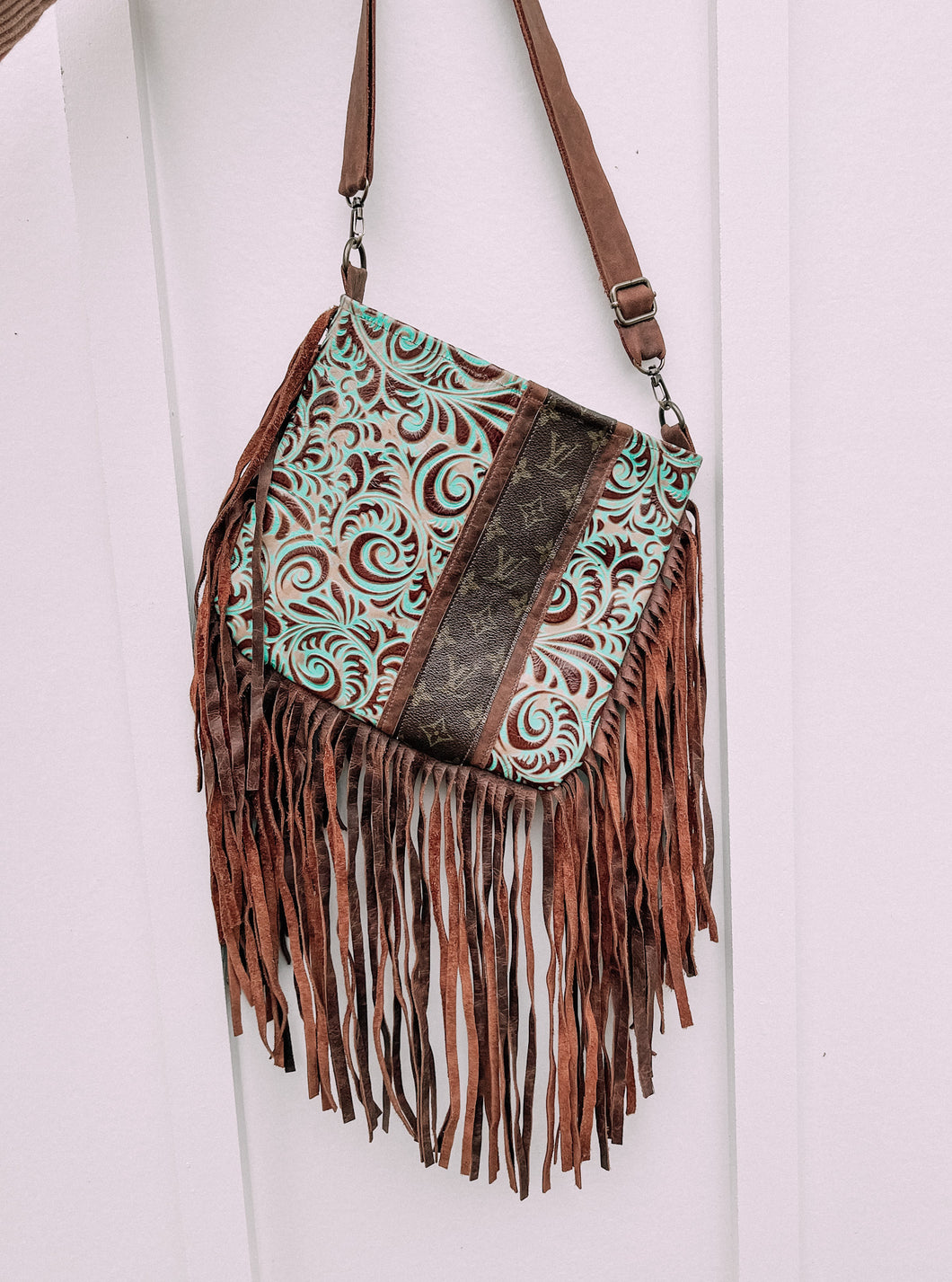 Upcycled CowHide Fringe Crossbody Purse – CK Squared Boutique