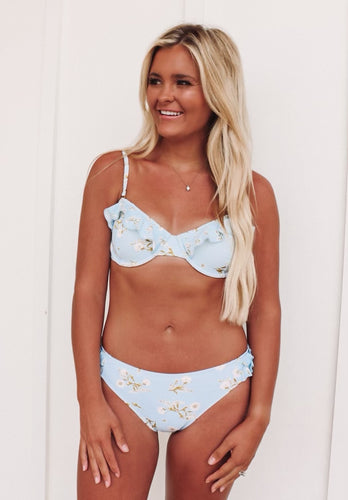 Forever Young Floral Bikini Top