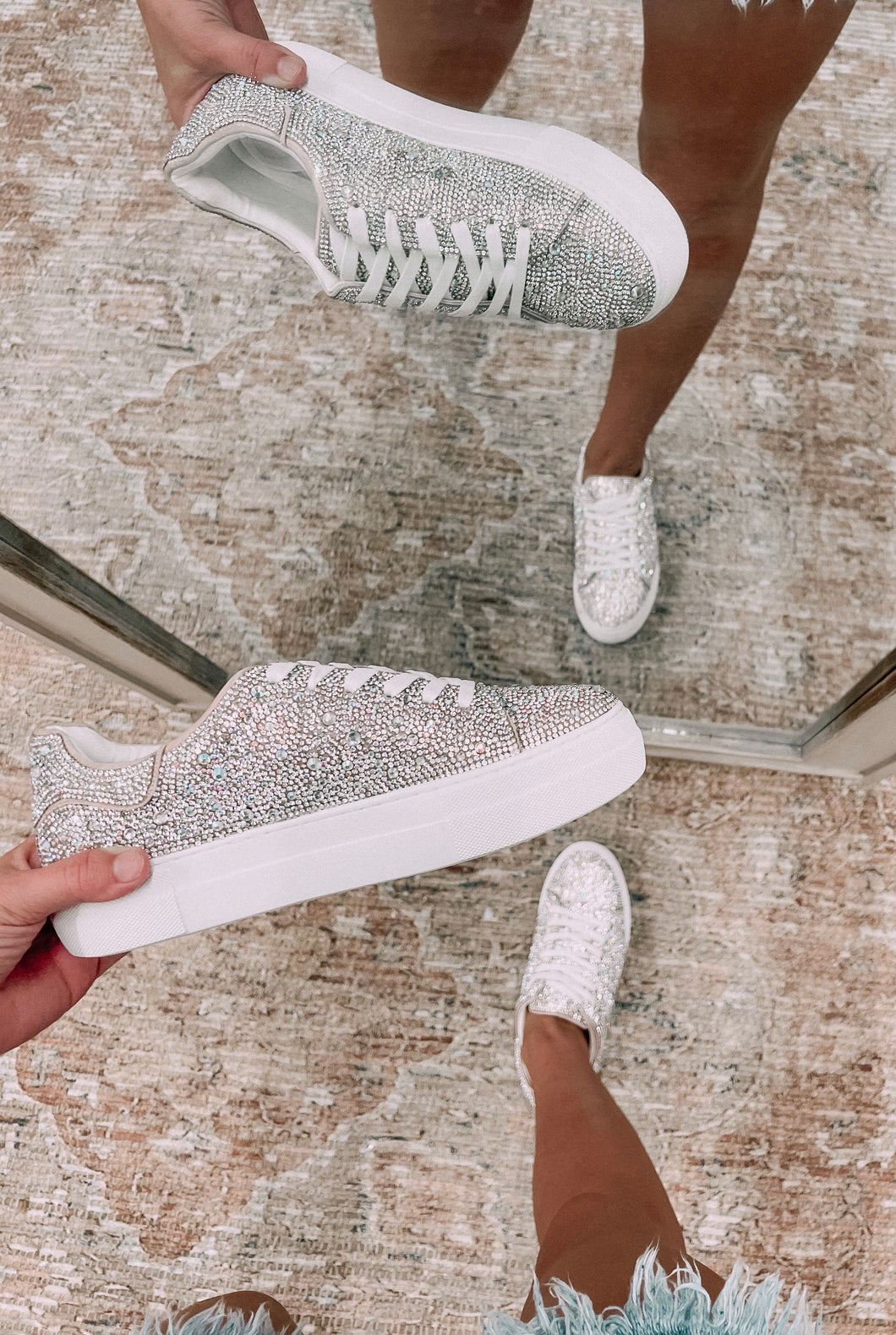 Total Glam Rhinestone Sneakers