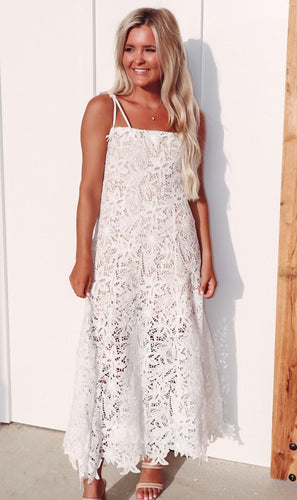 Undeniable Look Lace White Dress