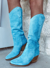 Load image into Gallery viewer, To Die For Teal Western Boots