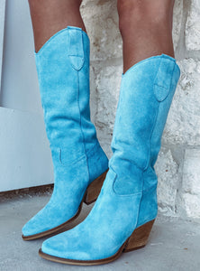 To Die For Teal Western Boots