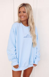 Outer banks Blue Embroidered Sweatshirt