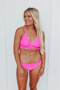 Kara Pink Bikini Top